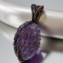 Load image into Gallery viewer, Tree of life -Copper wrapped -Amethyst - Pendant