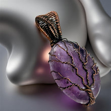 Load image into Gallery viewer, Tree of life -Copper wrapped -Amethyst - Pendant