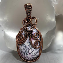 Load image into Gallery viewer, Copper wrapped, Dendrite Opal, Pendant