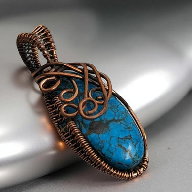 Turquoise - Copper - Pendant