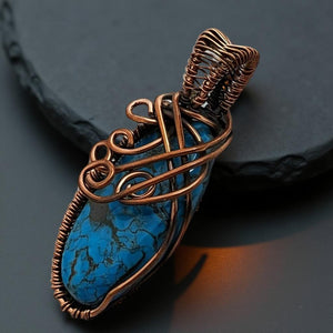 Turquoise - Copper - Pendant