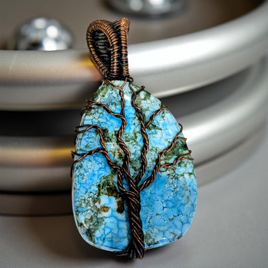 Copper wrapped Tree of life - Pendant