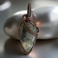 Load image into Gallery viewer, Copper wrapped - Prehnite - Pendant