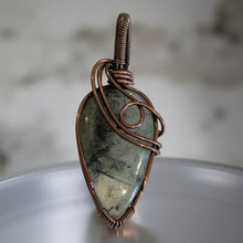 Load image into Gallery viewer, Copper wrapped - Prehnite - Pendant