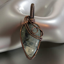Load image into Gallery viewer, Copper wrapped - Prehnite - Pendant