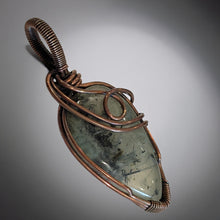 Load image into Gallery viewer, Copper wrapped - Prehnite - Pendant