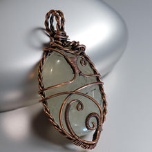 Load image into Gallery viewer, Copper wrapped - Prehnite - Pendant