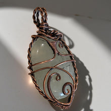 Load image into Gallery viewer, Copper wrapped - Prehnite - Pendant