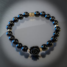 Load image into Gallery viewer, Black Rose - Black Obsidian - Bracelet