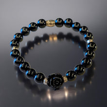 Load image into Gallery viewer, Black Rose - Black Obsidian - Bracelet