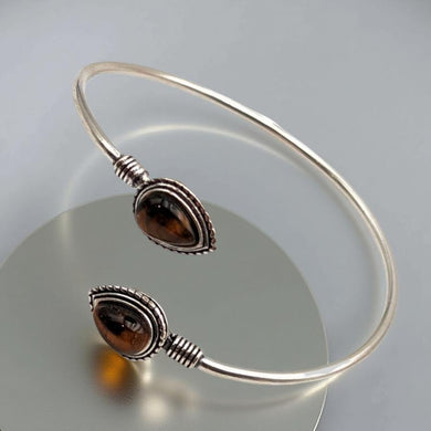 Tiger Eye - Cuff bracelet.