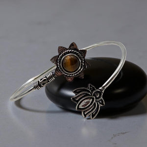 Tiger Eye - Cuff bracelet.