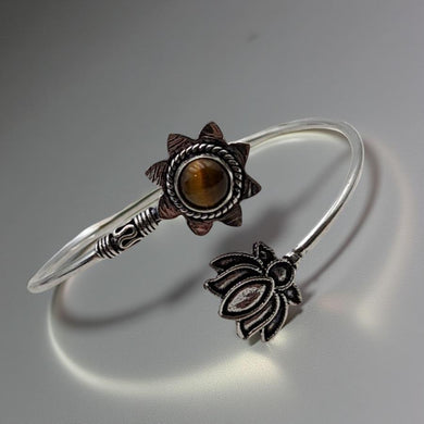 Tiger Eye - Cuff bracelet.