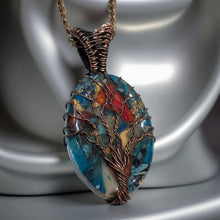 Load image into Gallery viewer, Copper wrapped - Spiny Oyster - Necklace