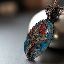 Load image into Gallery viewer, Copper wrapped - Spiny Oyster - Necklace