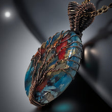 Load image into Gallery viewer, Copper wrapped - Spiny Oyster - Necklace