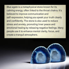 Load image into Gallery viewer, The Sky-Root Talisman - Blue Agate - Pendant