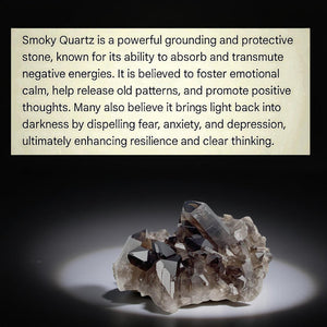 The Guardians Feather - Earrings - Smokey Quartz