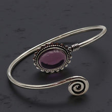 Load image into Gallery viewer, Amethyst - Cuff bracelet