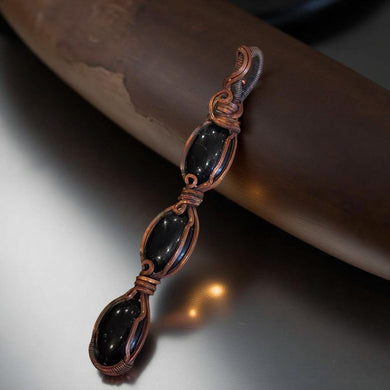 Copper -  Onyx - Pendant