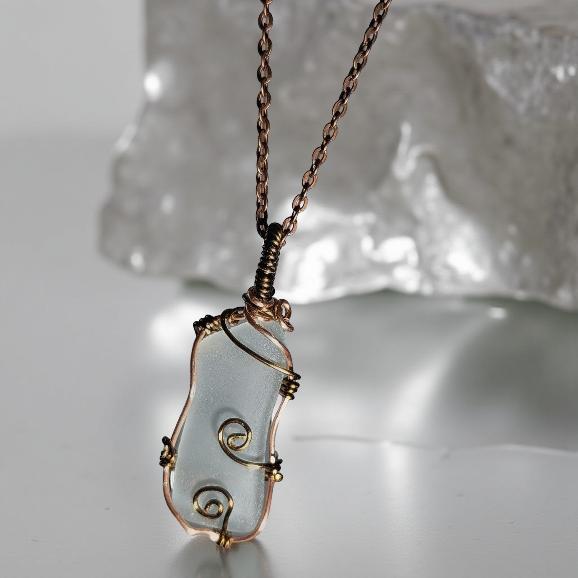 The Phoenix Pendant - Sea Glass - Necklace