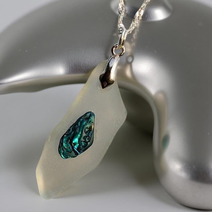 Talisman of Transformation -  Sea glass - Necklace