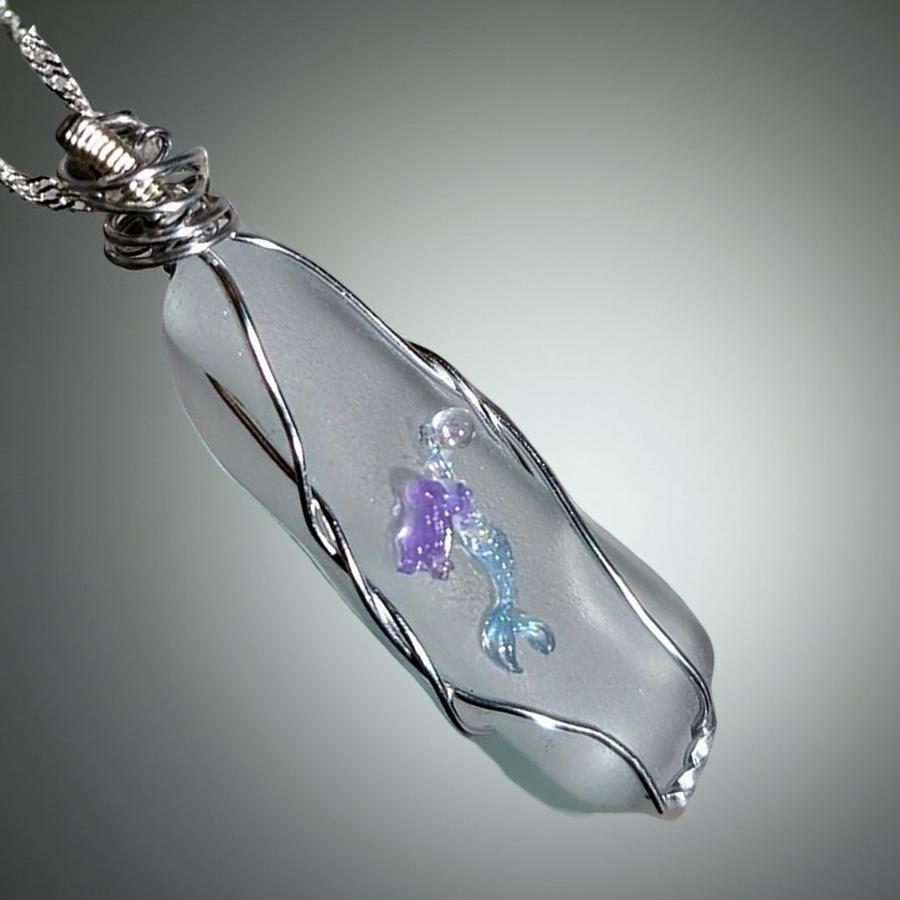 Sea glass - Mermaid - Necklace