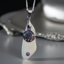 Load image into Gallery viewer, Oceans Embrace - Sea glass - Sand dollar - necklace