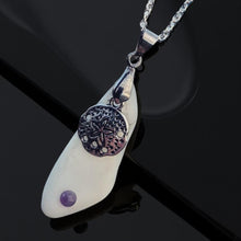 Load image into Gallery viewer, Oceans Embrace - Sea glass - Sand dollar - necklace