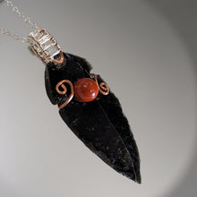 Load image into Gallery viewer, Heart of Courage Arrowhead - Carnelian - Necklace