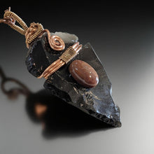 Load image into Gallery viewer, Whispers of the Earth - Arrowhead - Petrified Wood cabochon