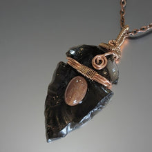 Load image into Gallery viewer, Whispers of the Earth - Arrowhead - Petrified Wood cabochon