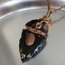 Load image into Gallery viewer, Whispers of the Earth - Arrowhead - Petrified Wood cabochon