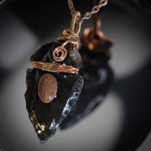 Load image into Gallery viewer, Whispers of the Earth - Arrowhead - Petrified Wood cabochon