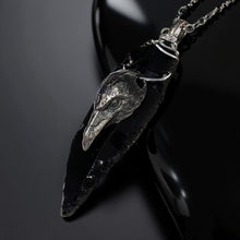 Load image into Gallery viewer, Truth in Stone and Feather - Arrowhead - Raven
