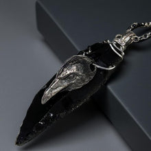 Load image into Gallery viewer, Truth in Stone and Feather - Arrowhead - Raven