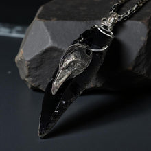 Load image into Gallery viewer, Truth in Stone and Feather - Arrowhead - Raven