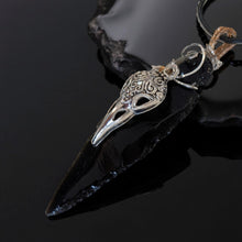 Load image into Gallery viewer, The Raven&#39;s Compass - Arrowhead - Celtic Raven - Necklace