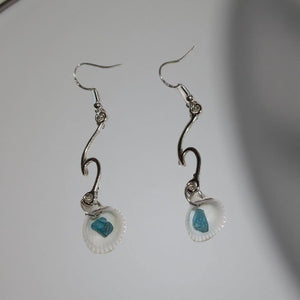 Coastal Whispers - Sea glass - Earrings