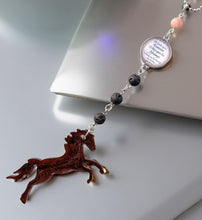 Load image into Gallery viewer, &quot;Love You Forever&quot; Galloping Horse -  Rear view mirror -Hanger