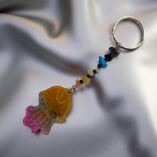 Load image into Gallery viewer, &quot;Coastal Chakra Jellyfish Keychain.&quot;
