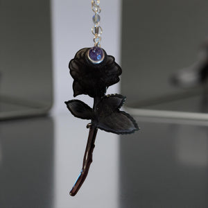 Alchemy of Change - Skull - Black Rose - Sun Catcher