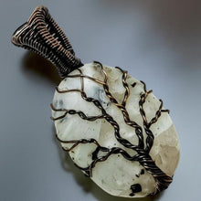 Load image into Gallery viewer, Tree of life, Copper wrapped, Moonstone, Pendant