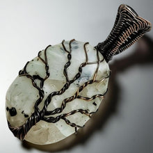 Load image into Gallery viewer, Tree of life, Copper wrapped, Moonstone, Pendant
