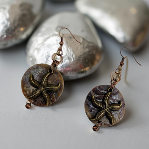 Starfish, Shell - Earrings