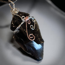 Load image into Gallery viewer, The Obsidian Shadow - Arrowhead - Necklace