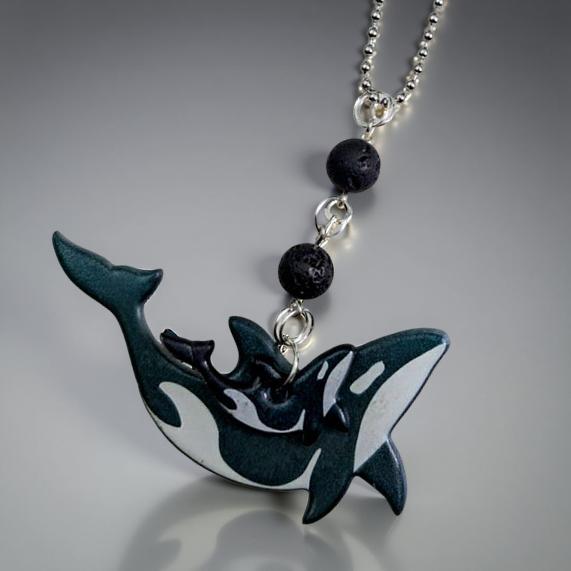 The Pacific Soul - Orca - Rearview mirror hanger