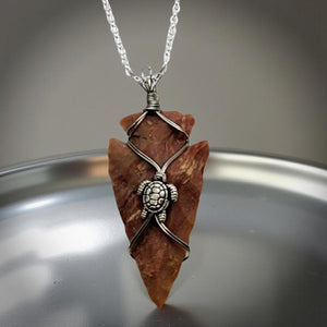 The Wayfinder - Arrowhead - Turtle - Necklace
