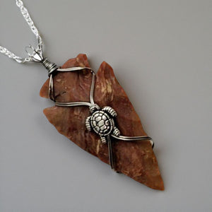 The Wayfinder - Arrowhead - Turtle - Necklace
