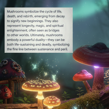 Load image into Gallery viewer, The Moss &amp; Mycelium - Mushroom - Earrings